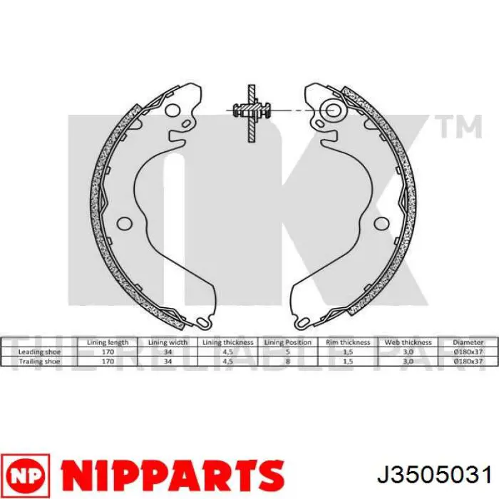 Zapatas de freno MB858685 Mitsubishi