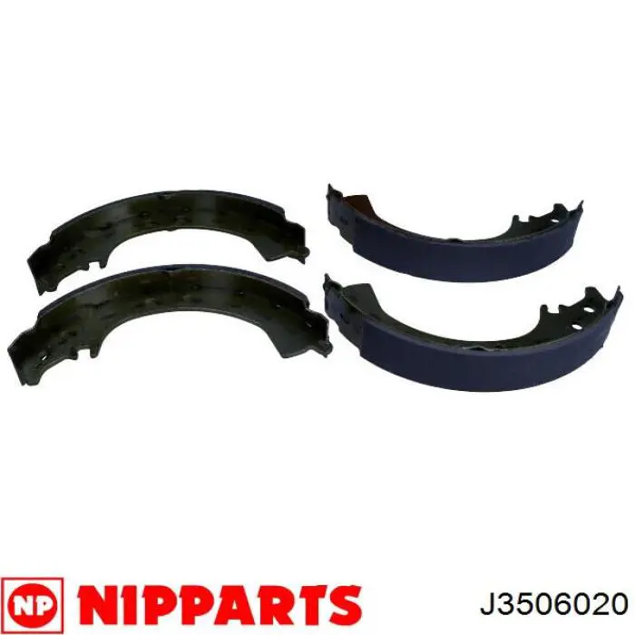 J3506020 Nipparts zapatas de frenos de tambor traseras