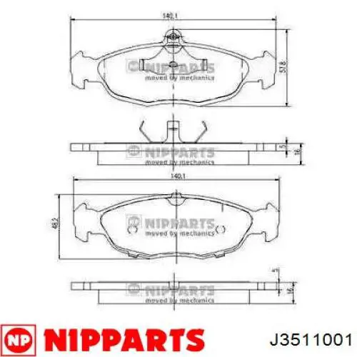 Juego de zapatas de frenos, freno de estacionamiento Nissan Tiida C11X