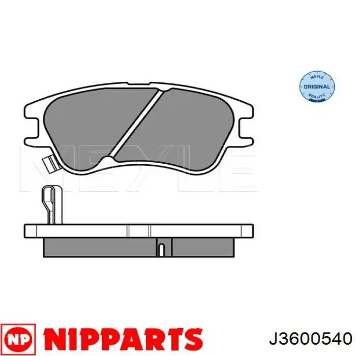 5810105A30 Nissan pastillas de freno delanteras