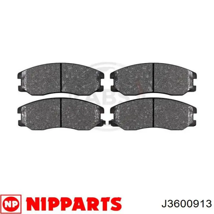 J3600913 Nipparts pastillas de freno delanteras