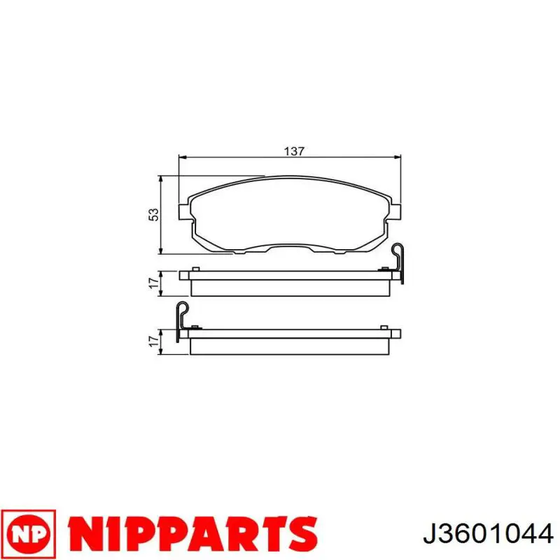 Pastillas de freno delanteras Nissan/Infiniti 410602Y990