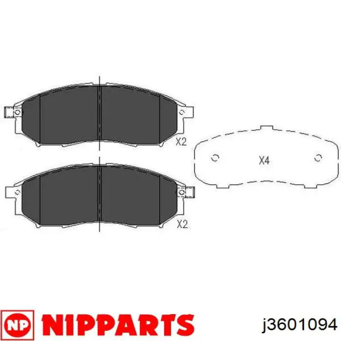 Pastillas de freno delanteras Nissan Navara D40M