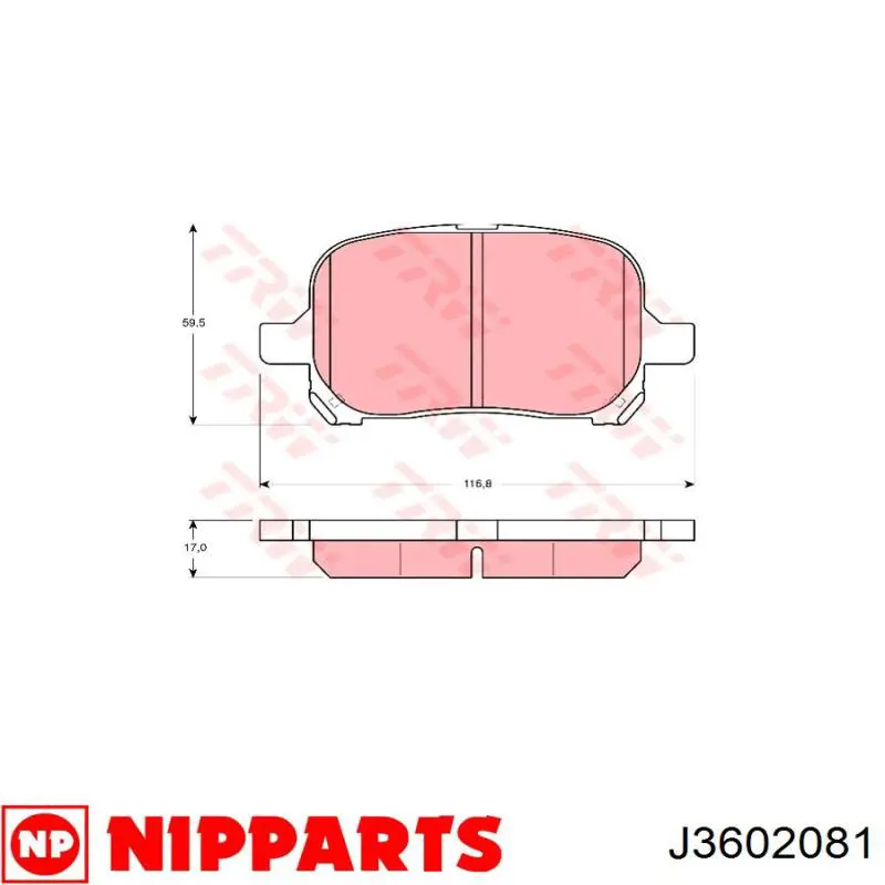 Pastillas de freno 0446533121 Toyota