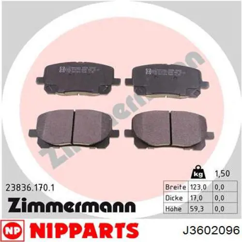 0446544090 Toyota Pastillas delanteras