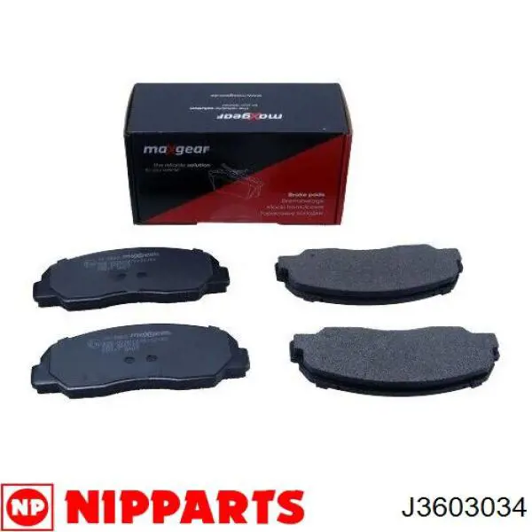 J3603034 Nipparts pastillas de freno delanteras