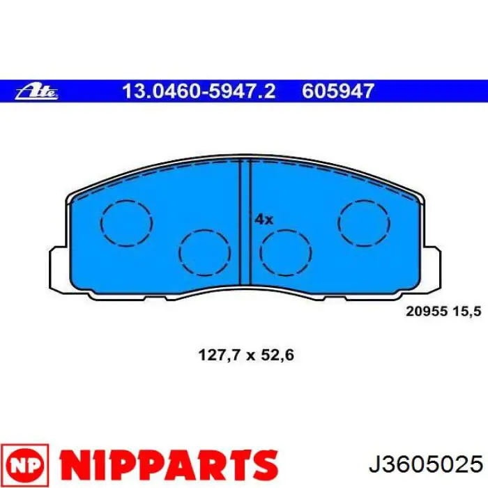 Comprar MB500960 Mitsubishi Pastillas delanteras de freno