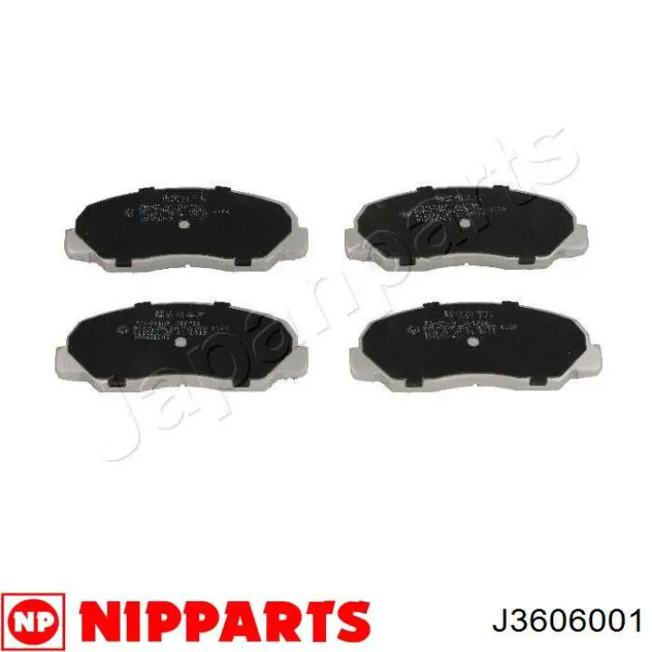 J3606001 Nipparts pastillas de freno delanteras