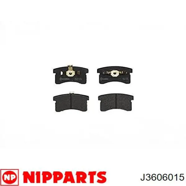 J3606015 Nipparts pastillas de freno delanteras