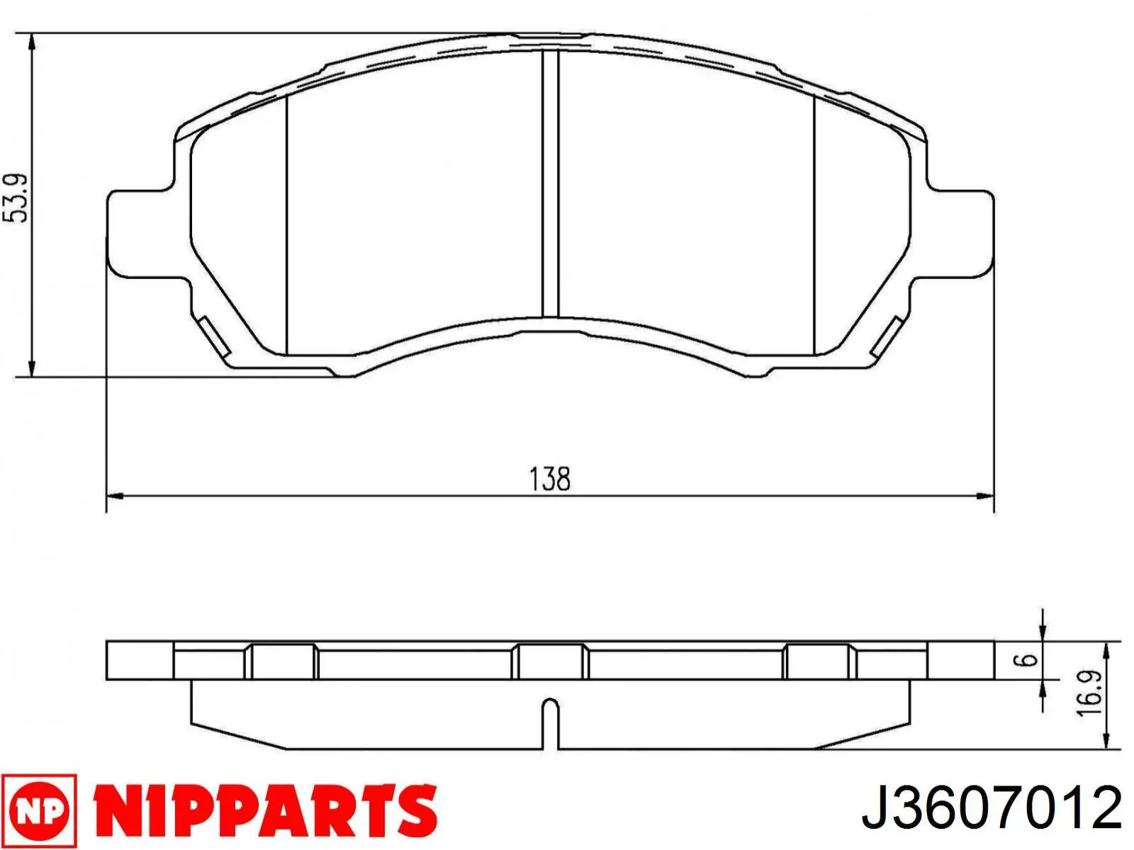 Pastillas de freno delanteras Subaru 26296AC010