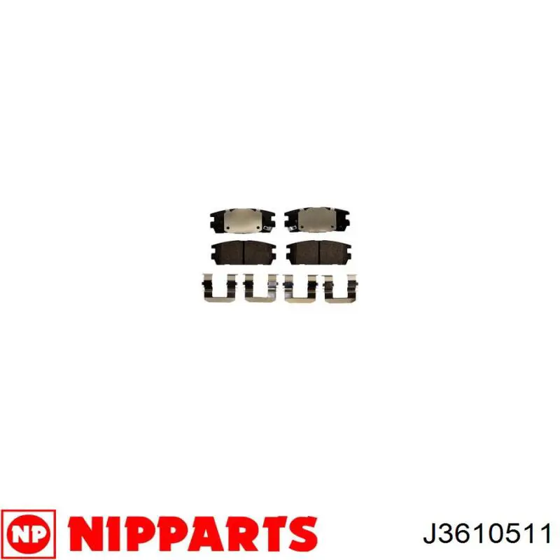 58302H1A10 Hyundai/Kia Pastillas freno traseras