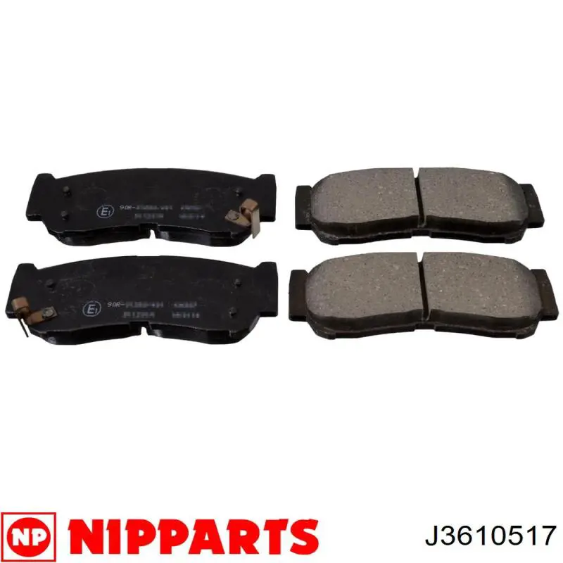 J3610517 Nipparts pastillas de freno traseras