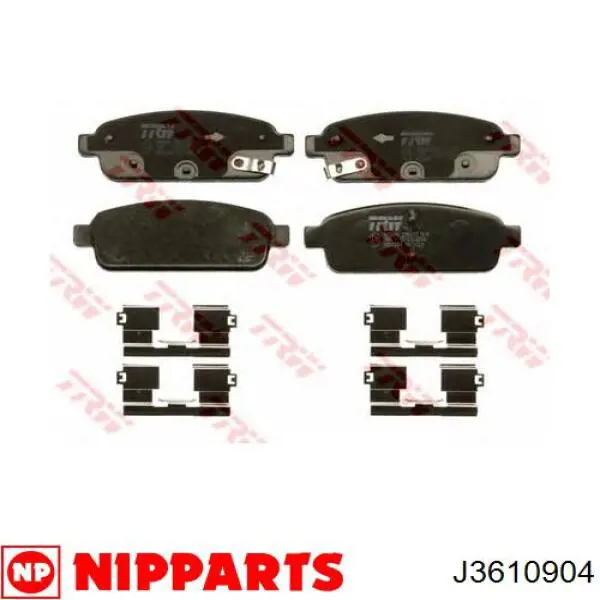 Pastillas de freno traseras SP1119 General Motors