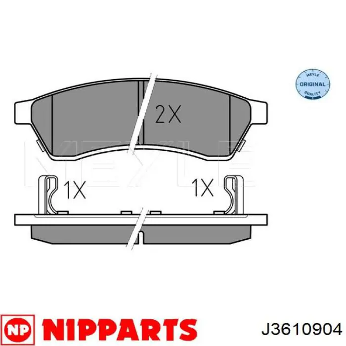 SP1119 General Motors Pastillas freno traseras