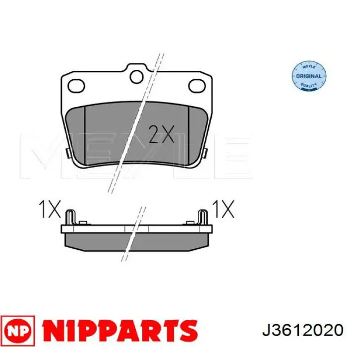 Pastillas de freno traseras 04466YZZD3 Toyota