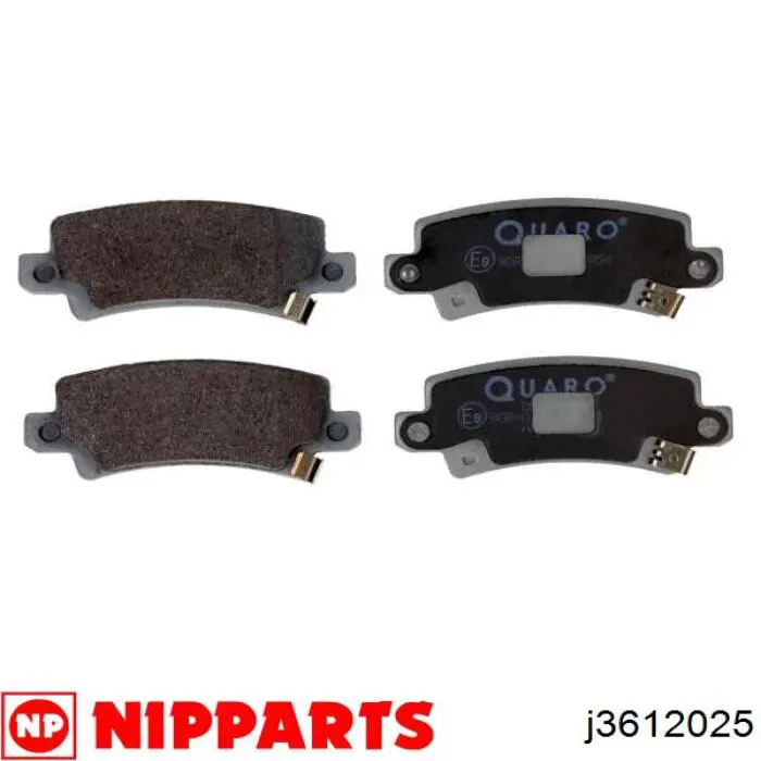 Pastillas de freno traseras NIPPARTS J3612025