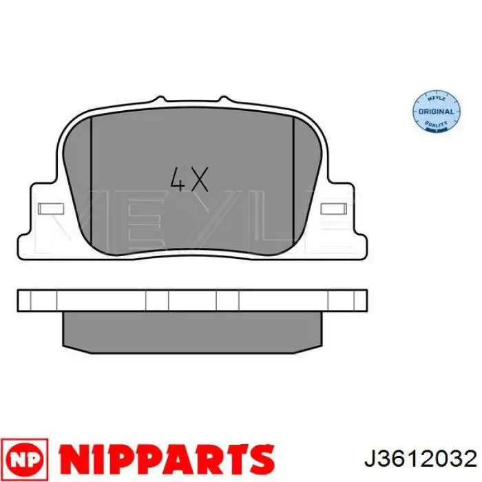 Pastillas traseras BYD 17032400F3008