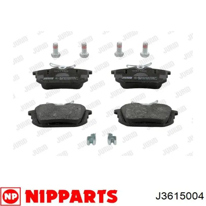 BP2800 Bremsi Pastillas freno traseras