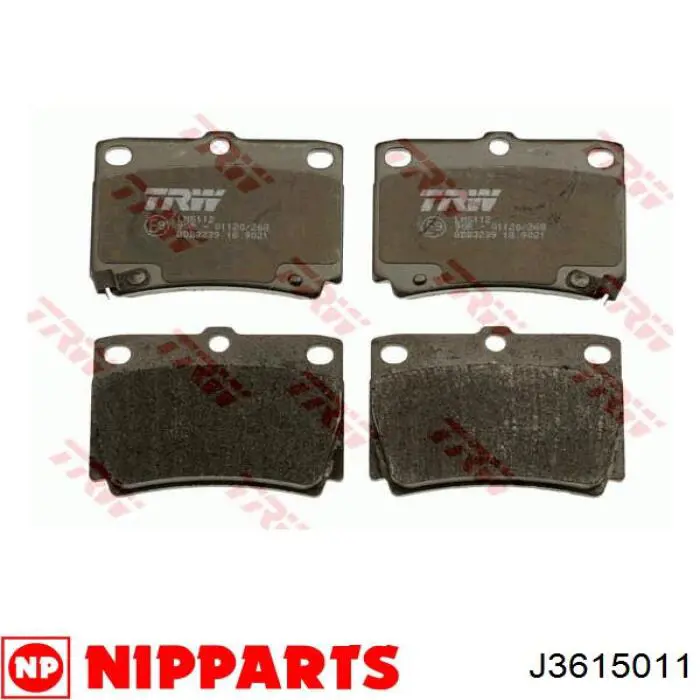 Pastillas traseras Mando MBF015716