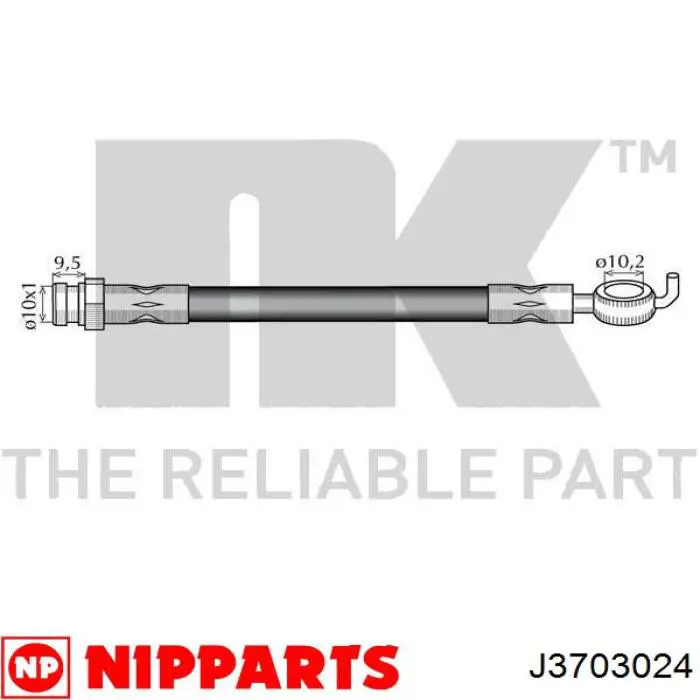 Latiguillo de freno delantero Mazda 323 BG
