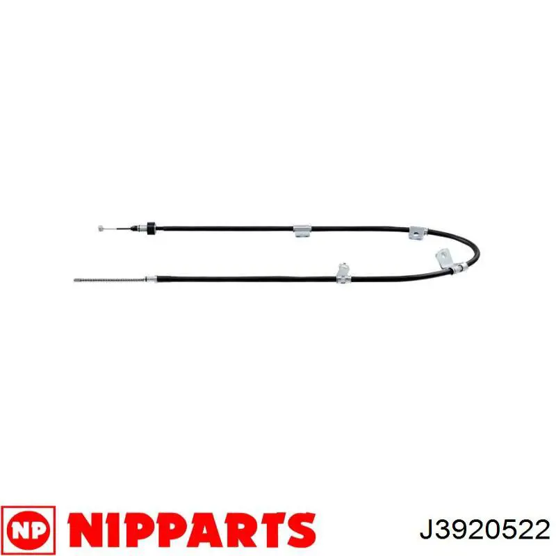 J3920522 Nipparts cable de freno de mano trasero izquierdo