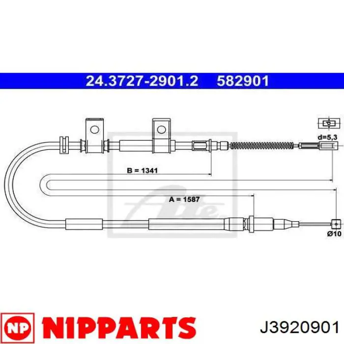 Cable de freno de mano trasero izquierdo Beca Cables 2001026 precio, desde 31,27 EUR