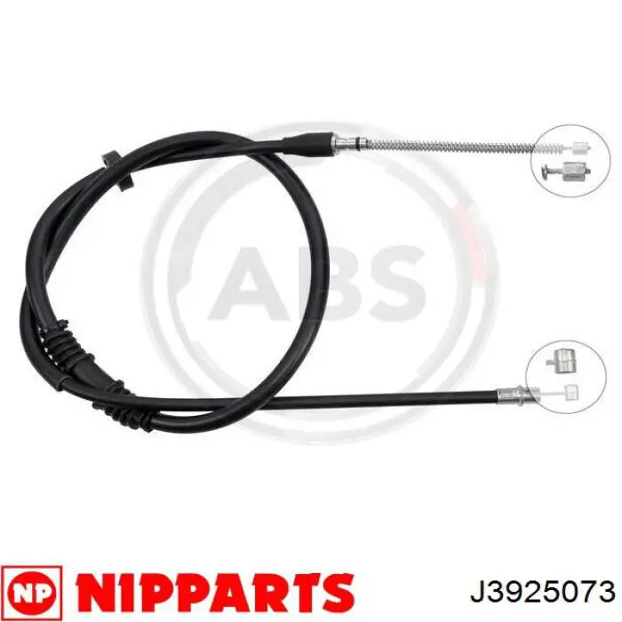 J3925073 Nipparts cable de freno de mano trasero izquierdo