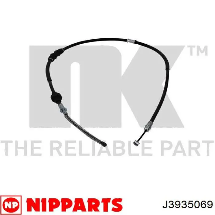 J3935069 Nipparts cable de freno de mano trasero derecho