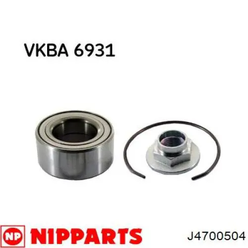 Comprar J4700504 Nipparts Cojinete de rueda delantero