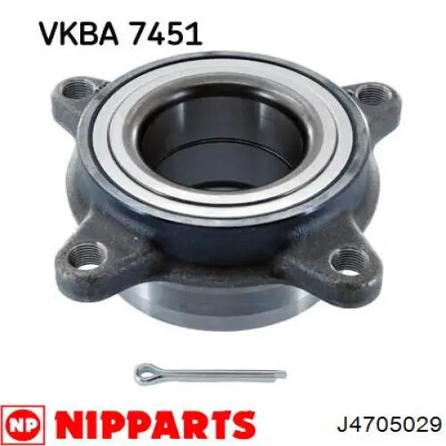 J4705029 Nipparts cubo de rueda delantero