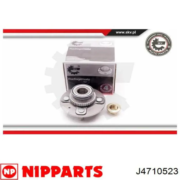 J4710523 Nipparts cubo de rueda trasero