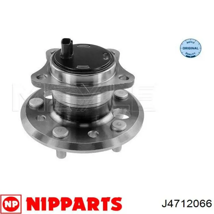 J4712066 Nipparts cubo trasero derecho