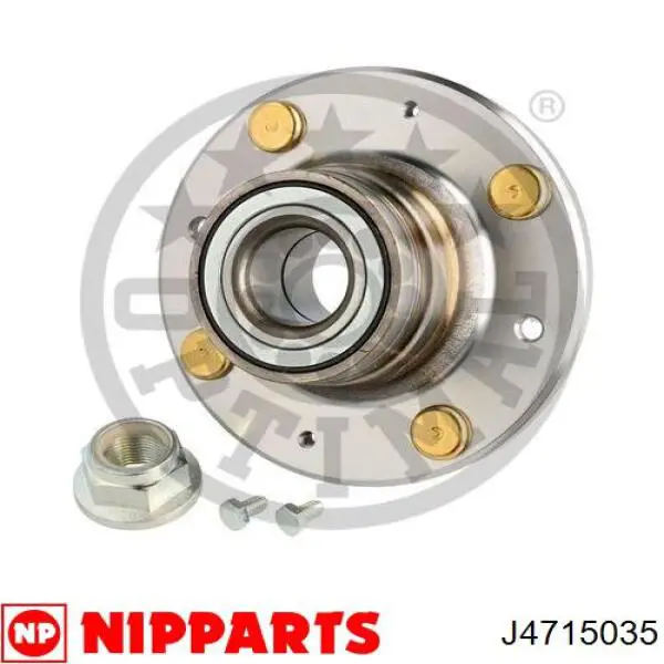 Cubo de rueda trasero J4715035 Nipparts