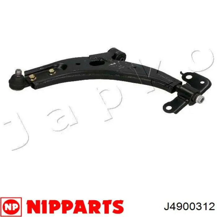 J4900312 Nipparts barra oscilante, suspensión de ruedas delantera, inferior izquierda