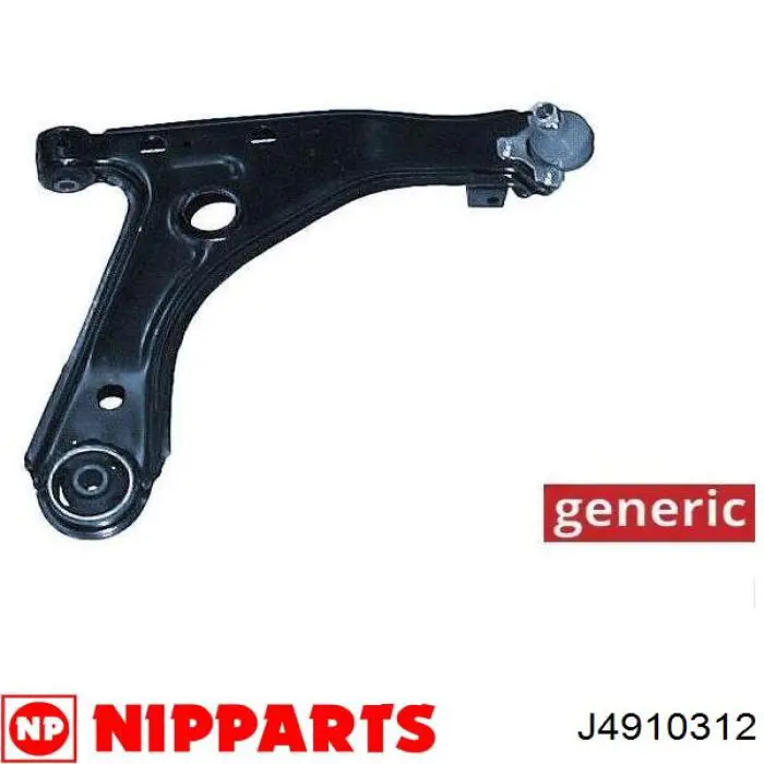 Brazo inferior derecho de la suspensión delantera Febi 41687