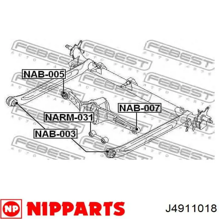 ADN186137 Blue Print barra oscilante, suspensión de ruedas delantera, inferior derecha