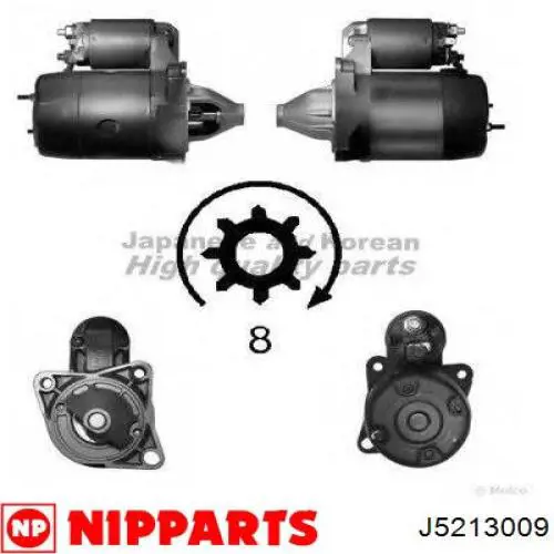 J5213009 Nipparts motor de arranque