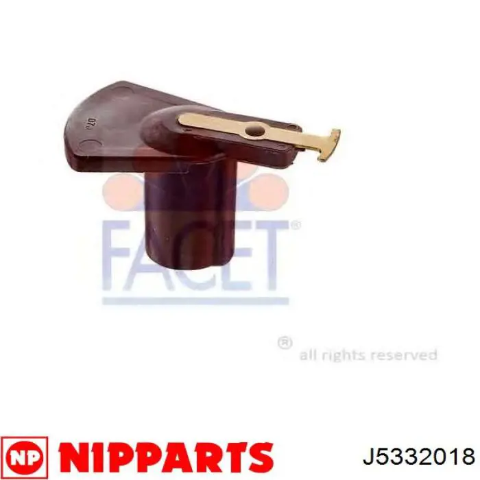 Rotor del distribuidor de encendido Jakoparts J5332018