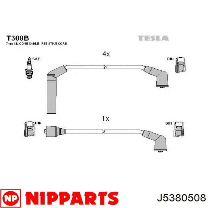 Cables de alta tensión, juego para Hyundai H100  P
