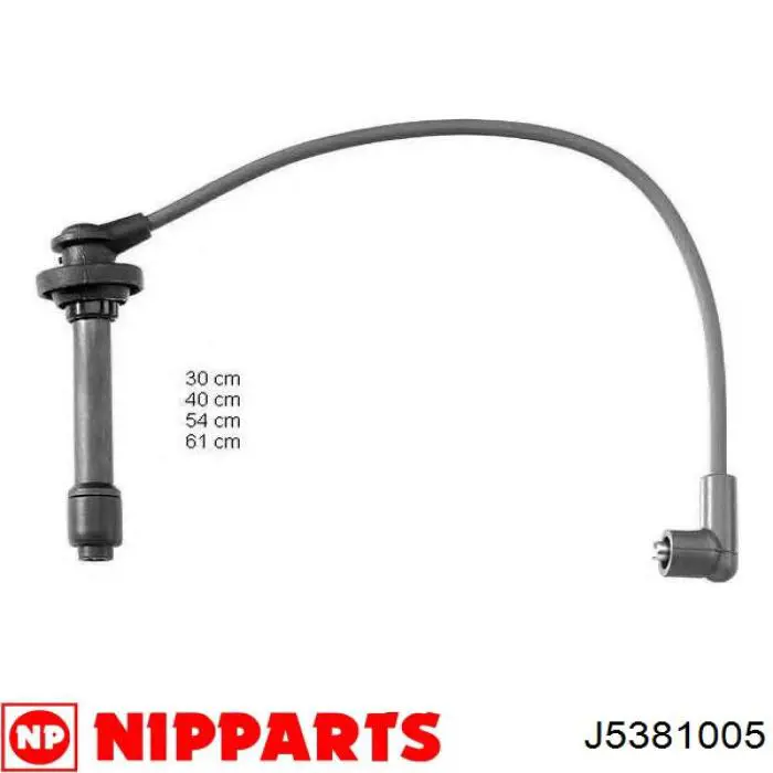 J5381005 Nipparts juego de cables de encendido