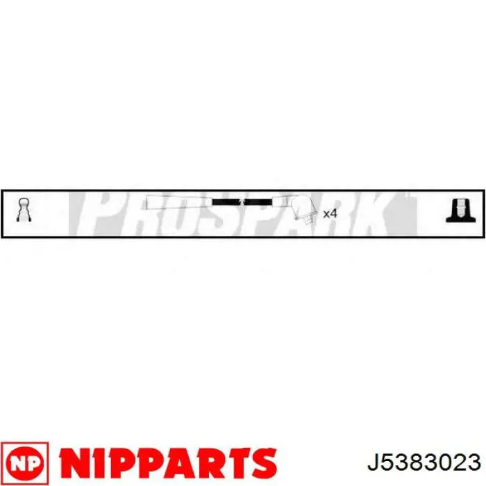J5383023 Nipparts cables de bujías