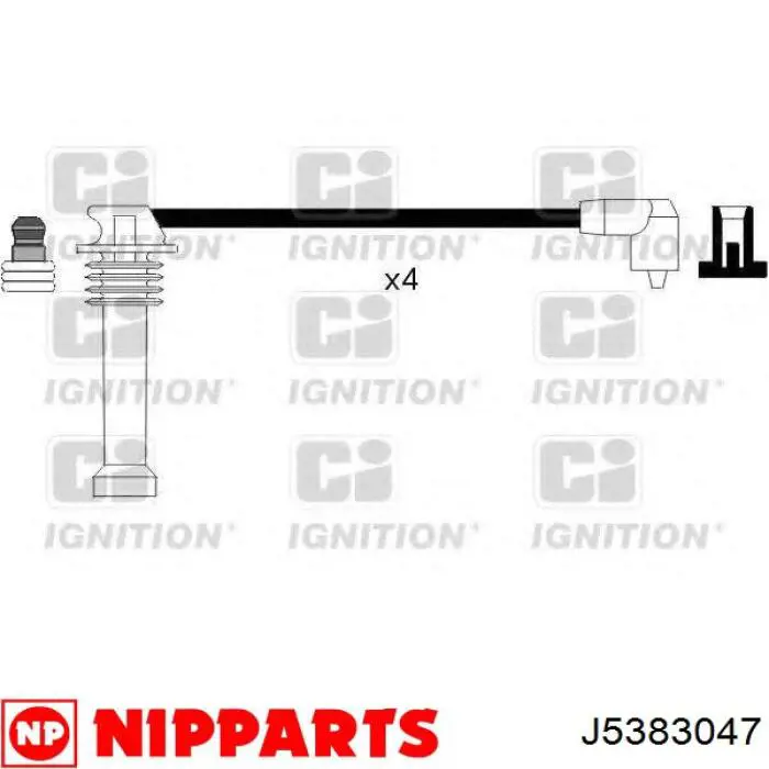 J5383047 Nipparts cables de bujías