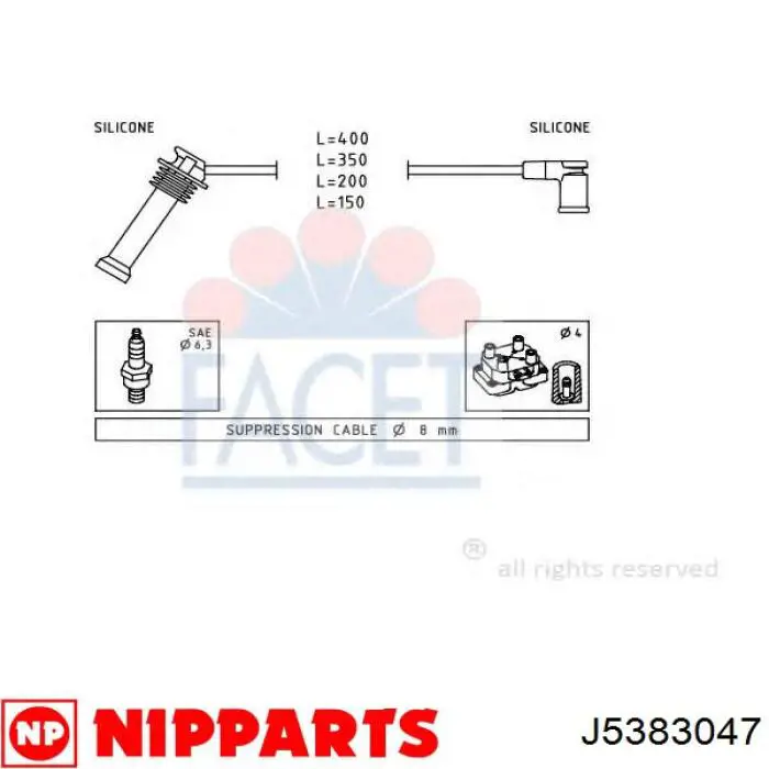 Juego de cables de bujias Volvo 30731424 precio, desde 30,39 EUR