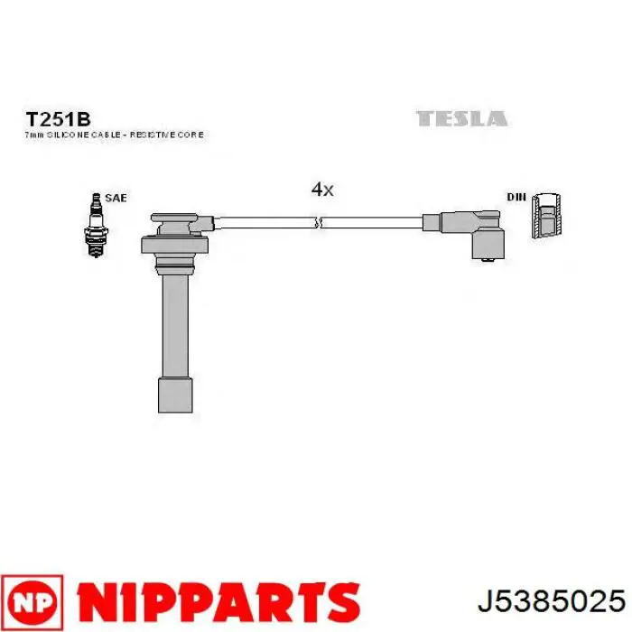 Cables de encendido NGK 346