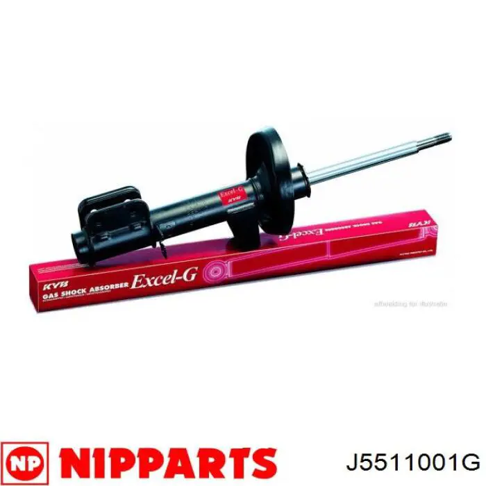 J5511001G Nipparts amortiguador delantero derecho