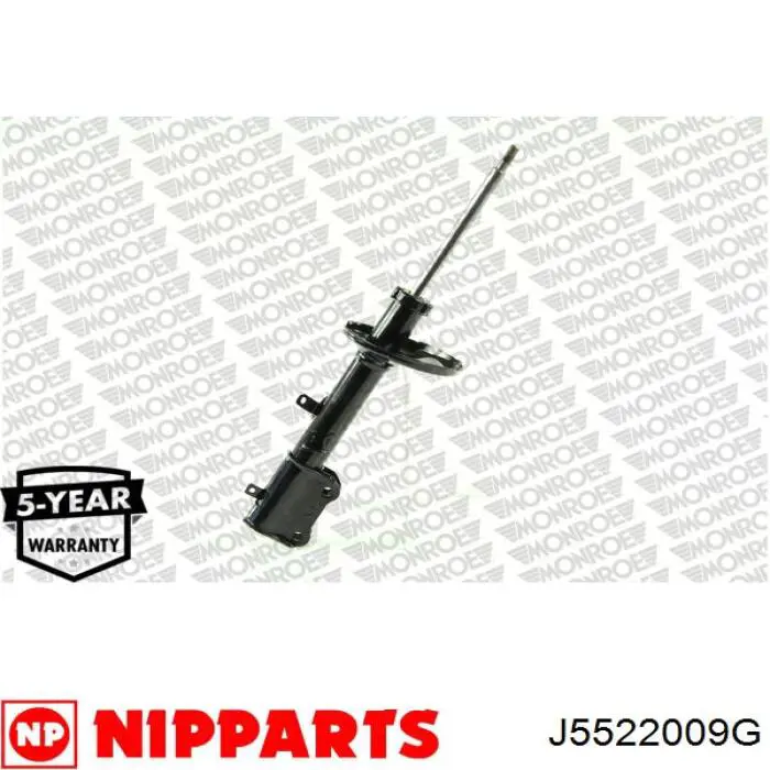 J5522009G Nipparts amortiguador trasero izquierdo