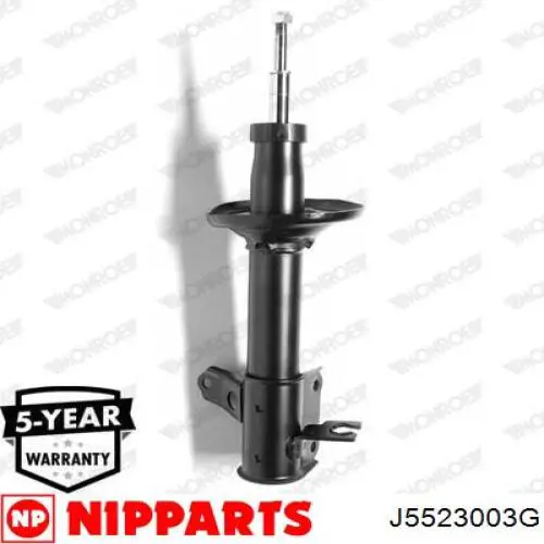 J5523003G Nipparts amortiguador trasero izquierdo