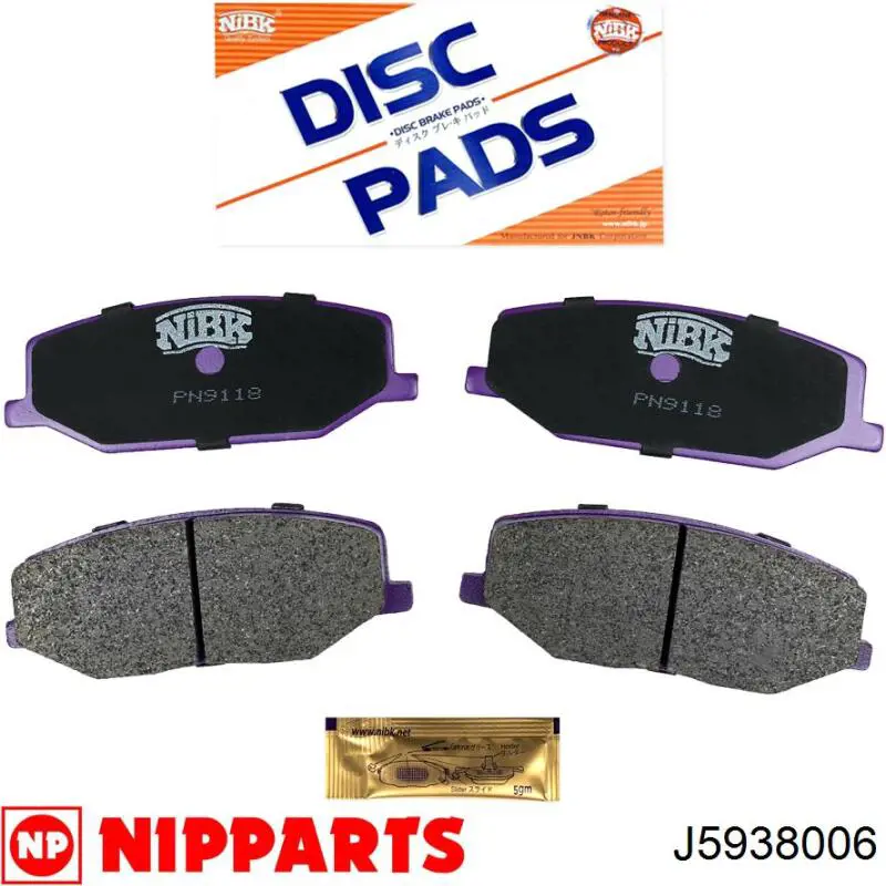 J5938006 Nipparts sensor abs trasero derecho