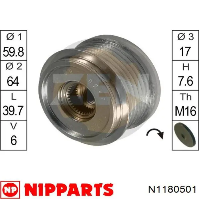 Comprar 535004610 LUK Rueda libre del alternador
