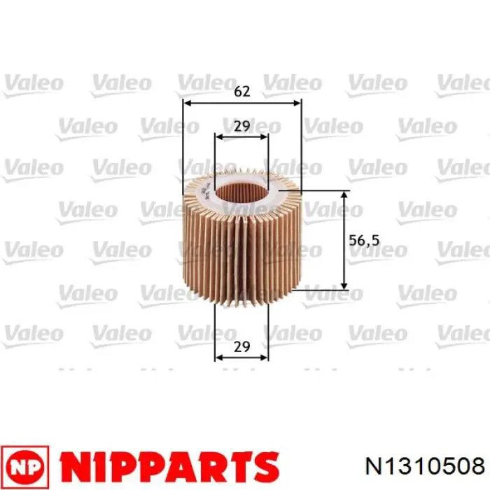 Filtro de aceite motor Nipparts N1310508